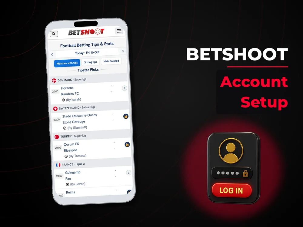 BetShoot - Account Setup